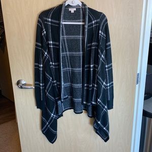 Flannel cardigan